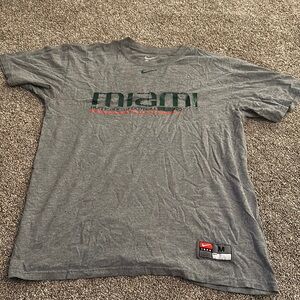 University of Miami Hurricanes football t shirt